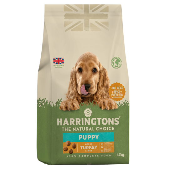 Dry Puppy Food Rich in Turkey & Rice 1.7kg