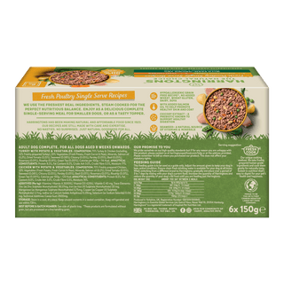 Grain Free Poultry Selection Wet Dog Food Bumper Pack 6 x 150g