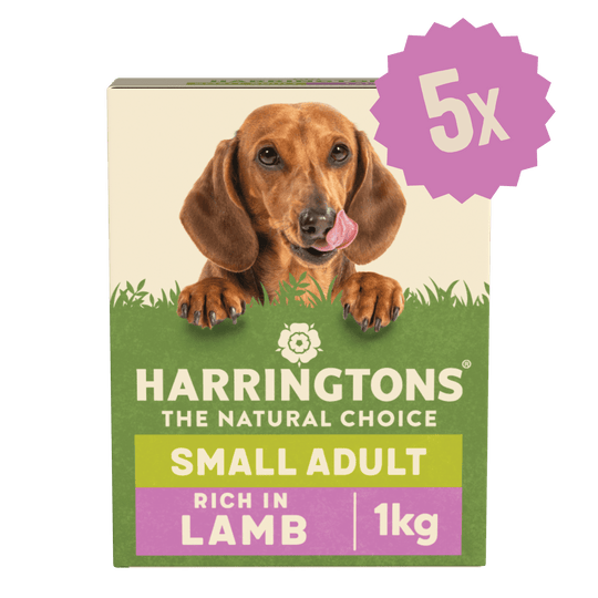 Dry Small Breed Adult Dog Food Rich in Lamb & Rice 5 x 1kg