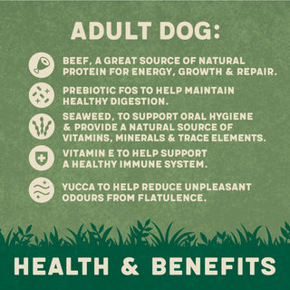 Dry Adult Dog Food Rich in Beef & Rice 1.7kg